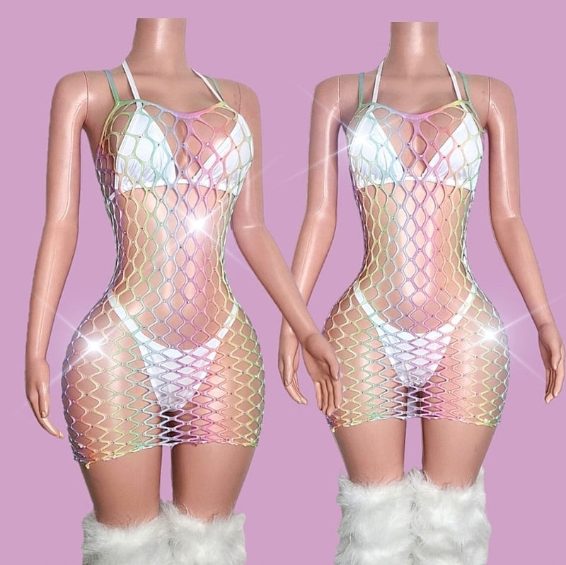 Pastel| Netted Dress