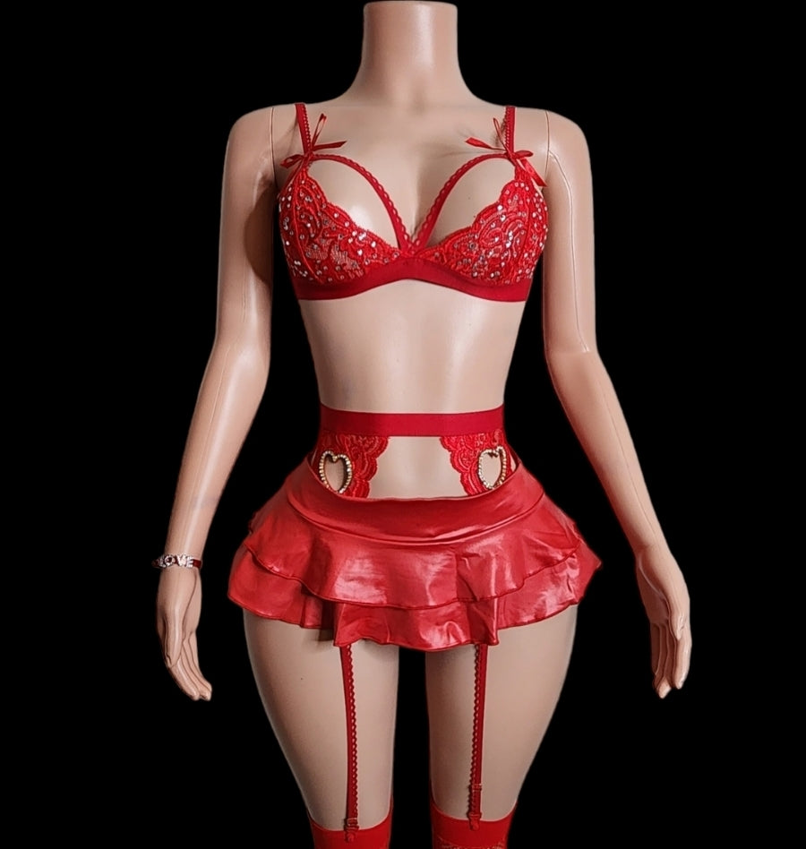 Red Lace Lingerie| Stripper Outfits| Exotic Dancewear| Rave Dancewear Red Lace Lingerie| Stripper Outfits| Exotic Dancewear| Rave Dancewear
