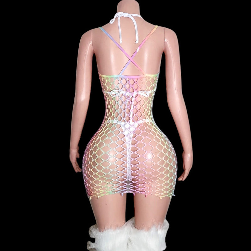 Pastel| Netted Dress