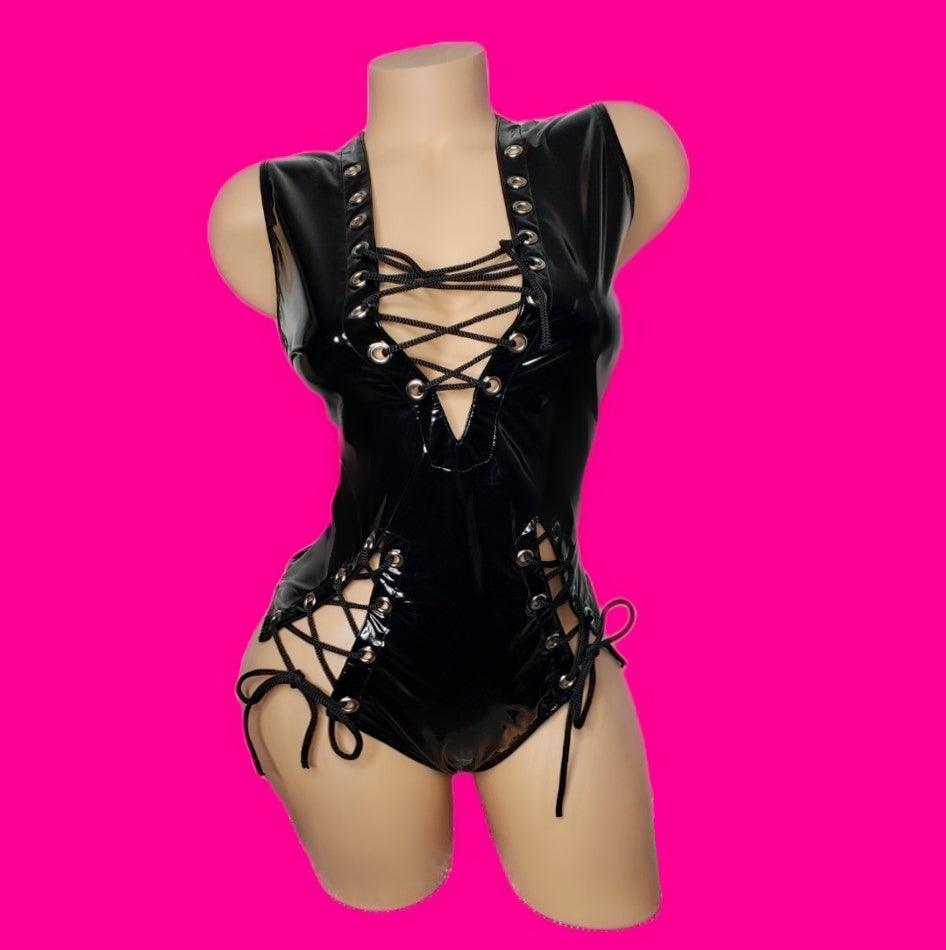 Tina| Lace up Bodysuit - SELF Xpression