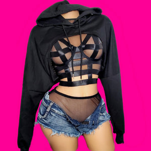 My Boo| Crop Hoodie - SELF Xpression