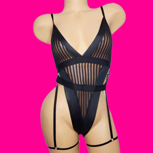 Dont Cha Wish| Garter Belt Bodysuit - SELF Xpression