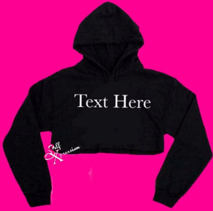 CUSTOM| Crop Hoodie II - SELF Xpression