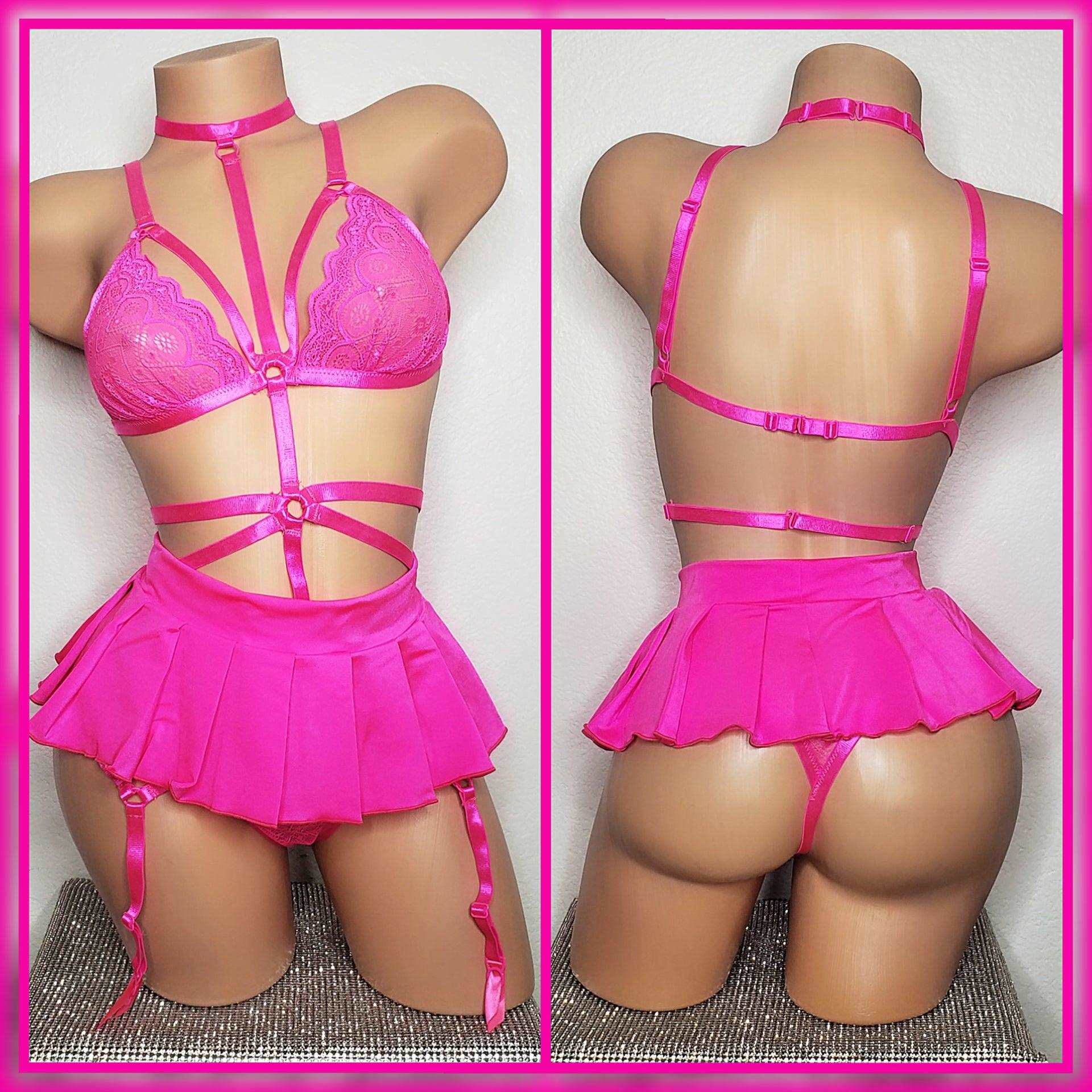 Pink Harness Rave Wear| Stripper Outfits| Exoticwear| SELF XPRESSION Pink Harness Rave Wear| Stripper Outfits| Exoticwear| SELF XPRESSION