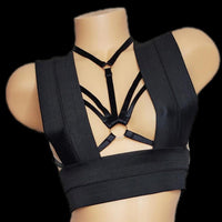 Damage Control| Criss Cross Exotic Band Top - SELF Xpression