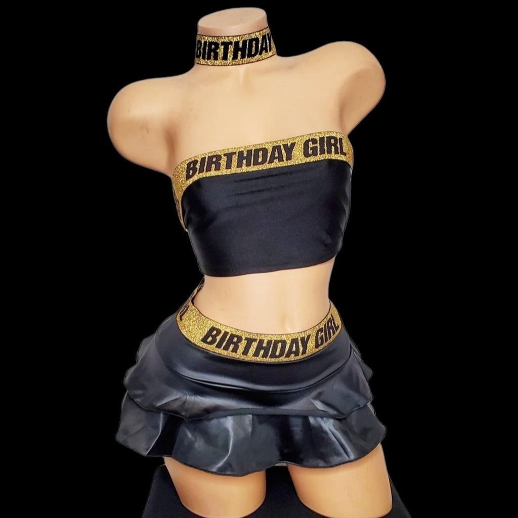 Mind Yo Business| Mini Skirt Set (Happy Birthday) - SELF Xpression