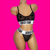 Back Off| Longline Bra & Thong - SELF Xpression