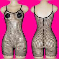 Tap In| Fishnet Romper - SELF Xpression