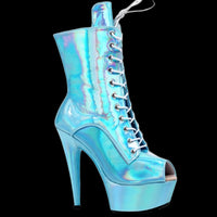 Off Guard| Platform Stiletto Heel Lace-Up Boots