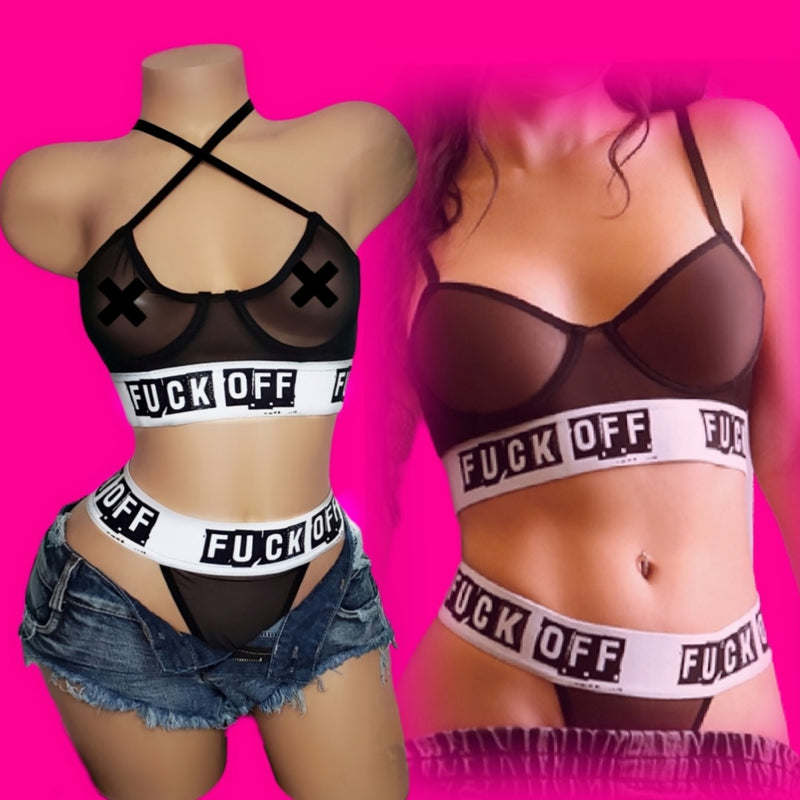 Back Off| Longline Bra & Thong