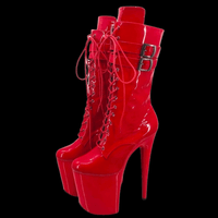 Firecracker| Platform Stiletto Heel Lace-Up Boots (Get Customized) - SELF Xpression