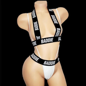 Tuesday| Exotic Bandage Crop Top Slingshot Teddy Stripper Outfit - SELF Xpression