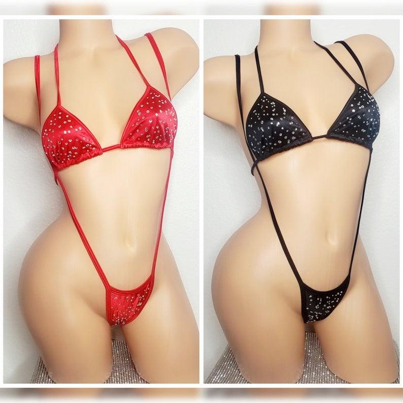 stripper gear Sling Shot Teddy| Stripper Outfits| Exotic Dancewear| Rave Dancewear